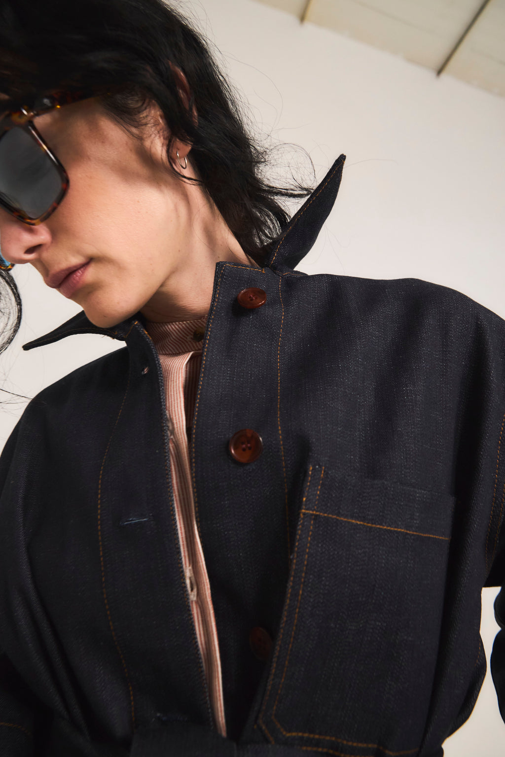 Chaqueta Casbah Denim Azul Marino