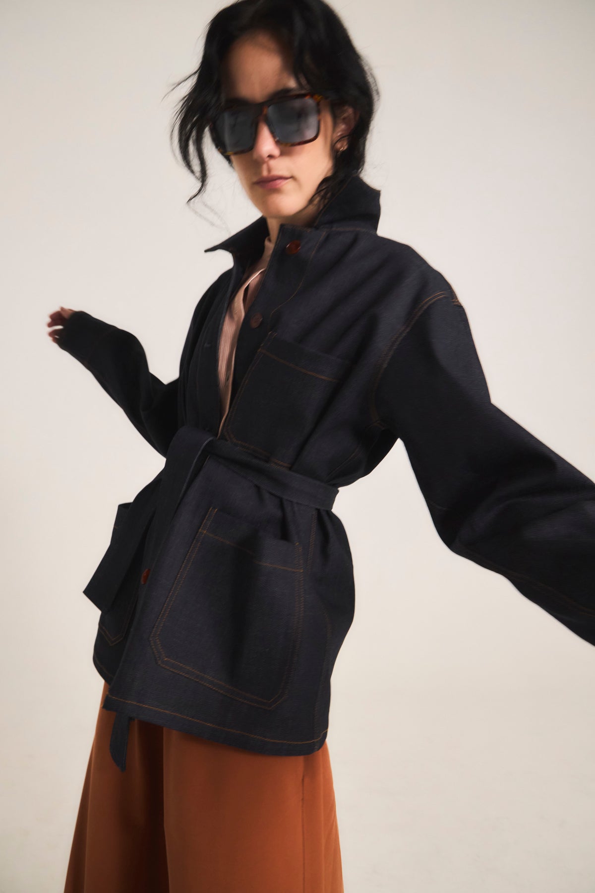 Chaqueta Casbah Denim Azul Marino