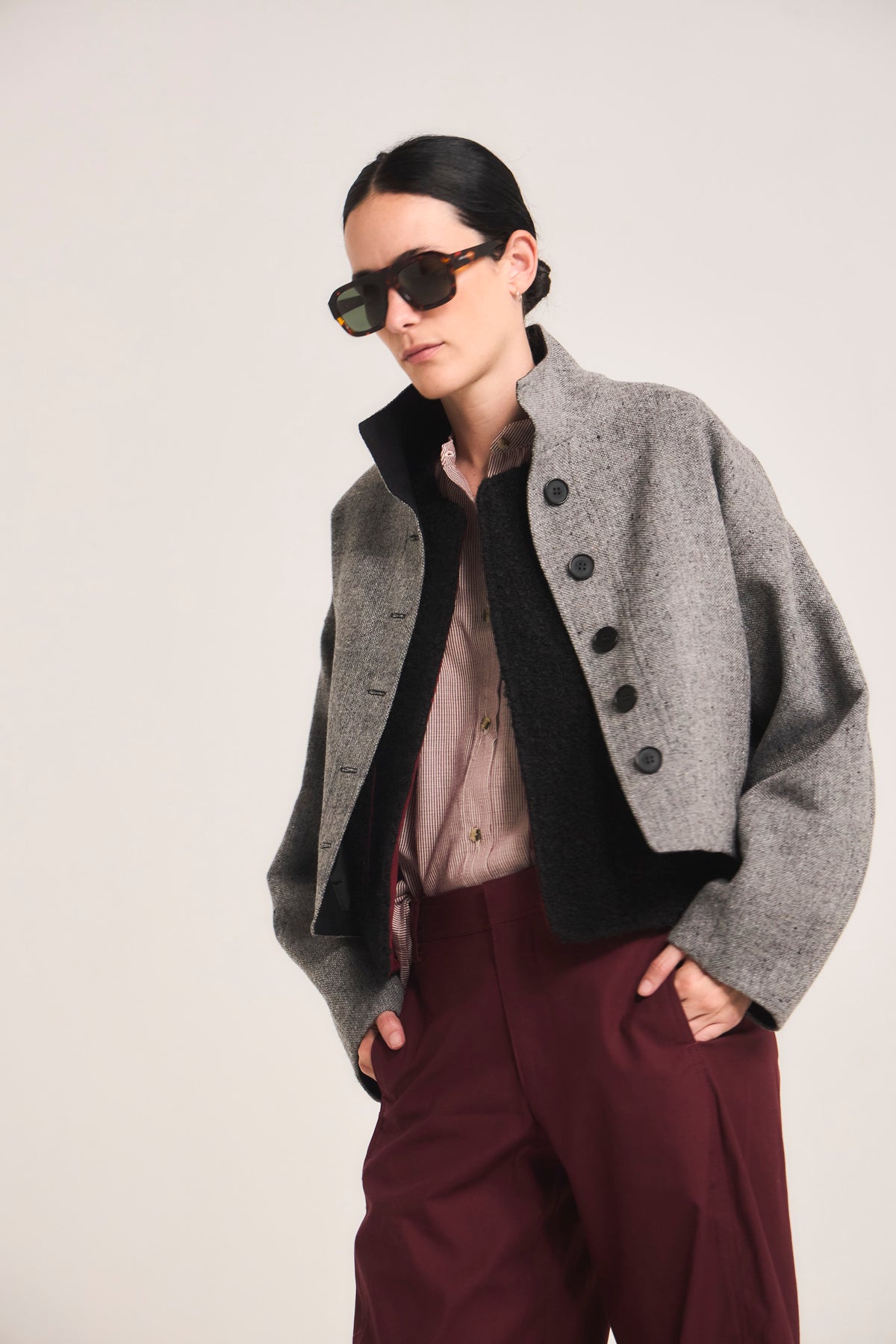 Chaqueta Prunelliere Lana Gris
