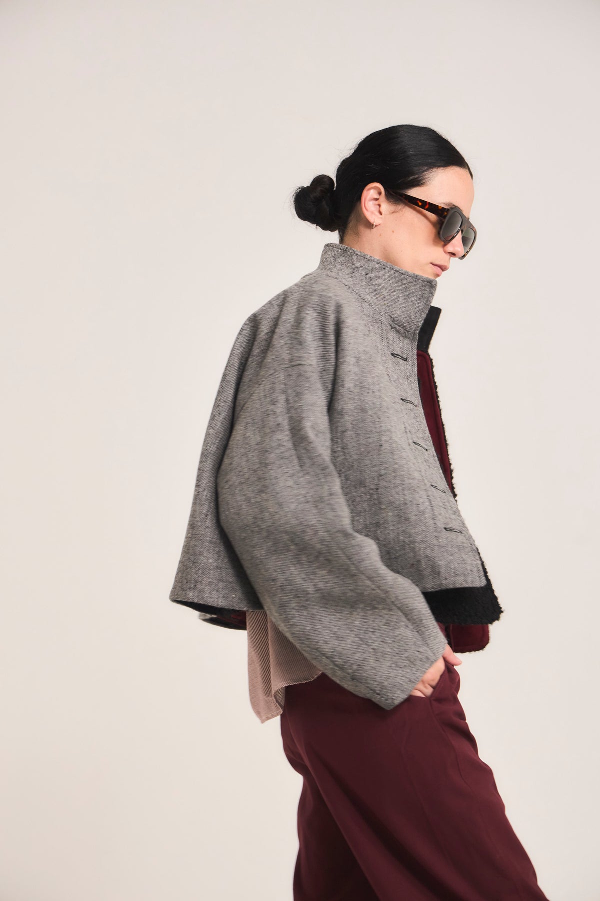 Chaqueta Prunelliere Lana Gris