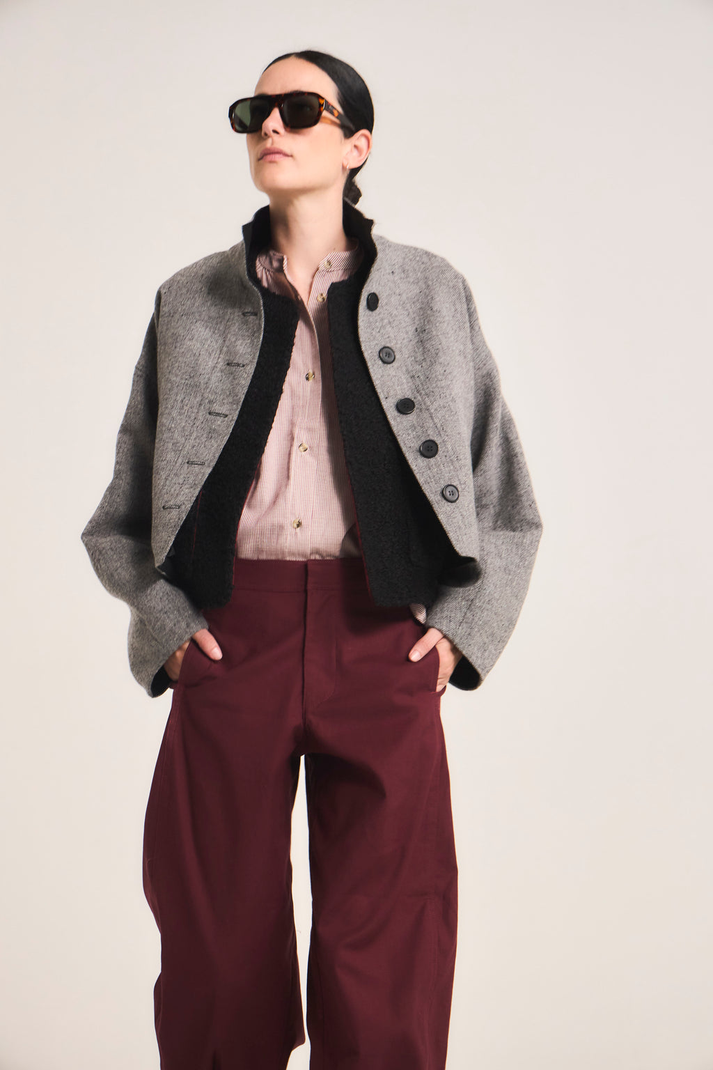 Chaqueta Prunelliere Lana Gris