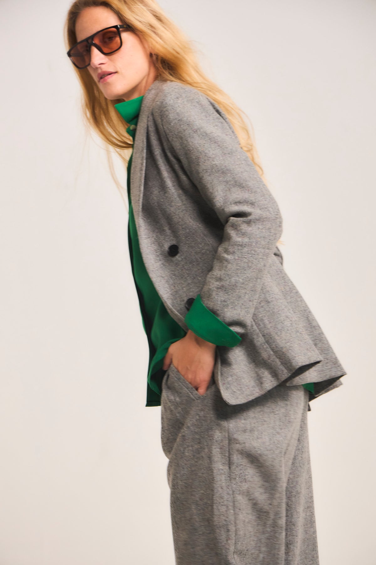 Blazer Vague Lana Gris