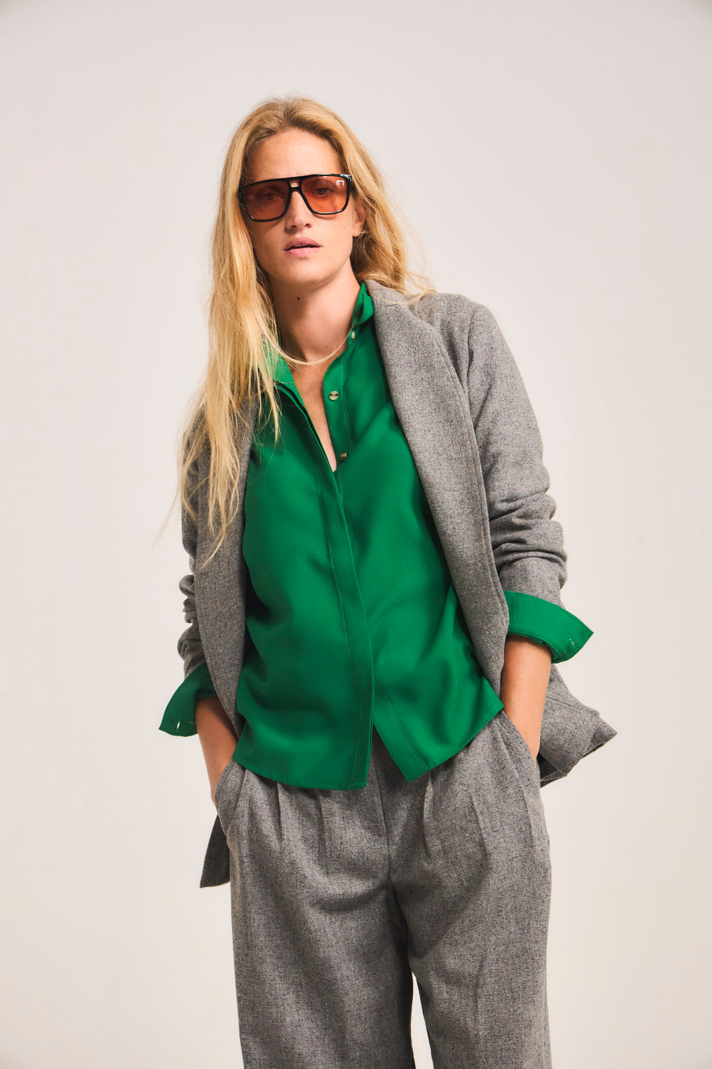Blazer Vague Lana Gris