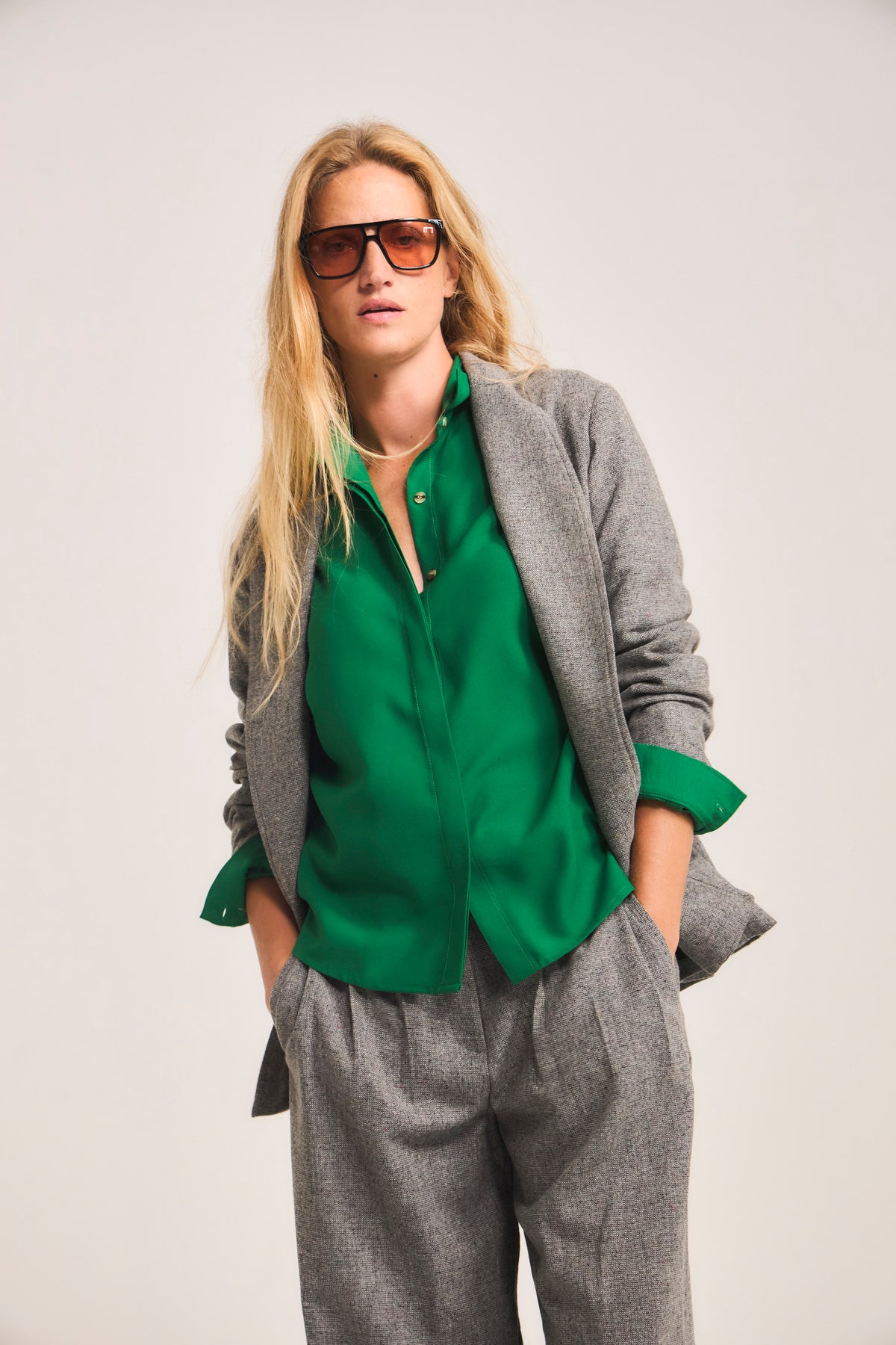 Blazer Vague Lana Gris