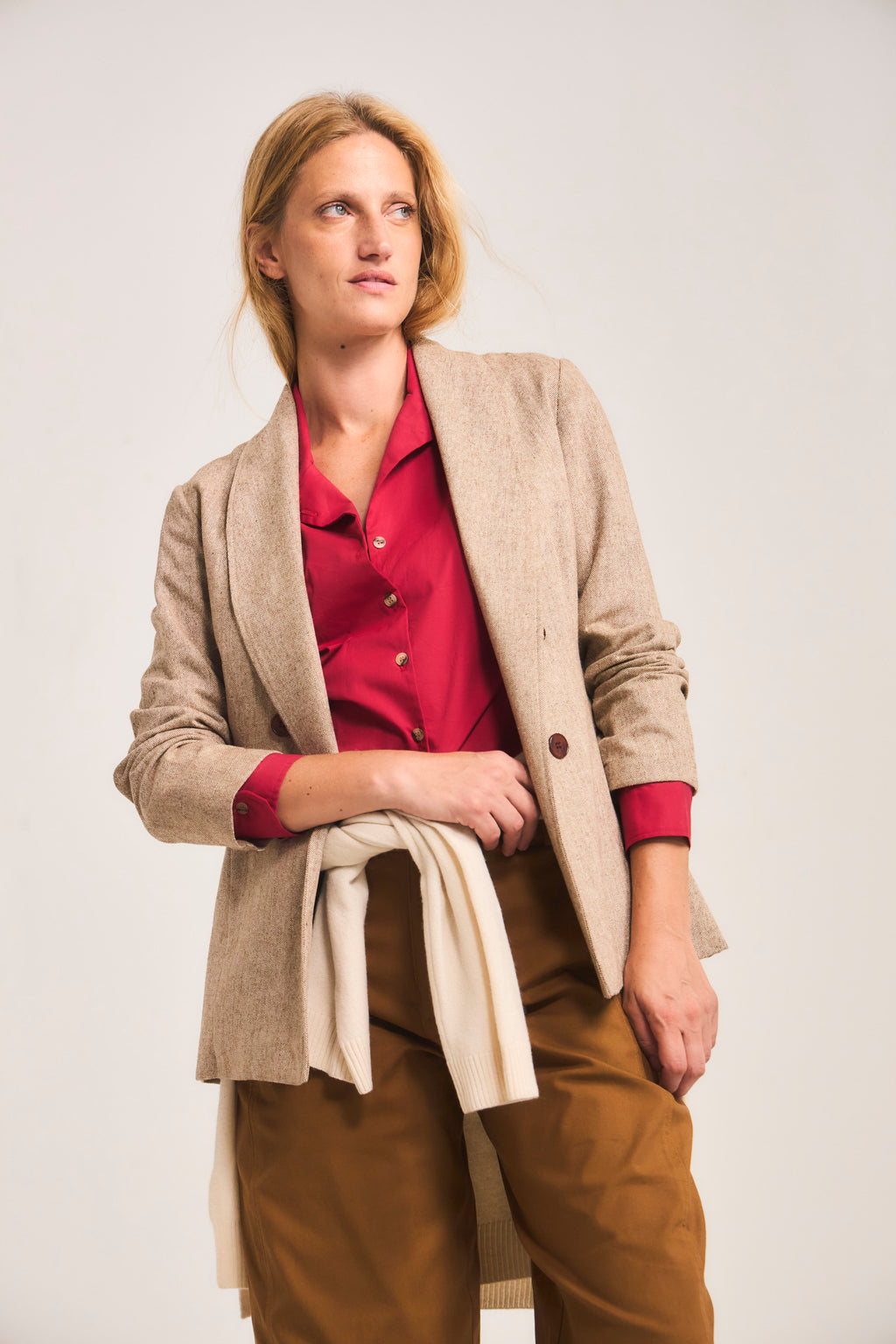 Blazer Vague Café Claro