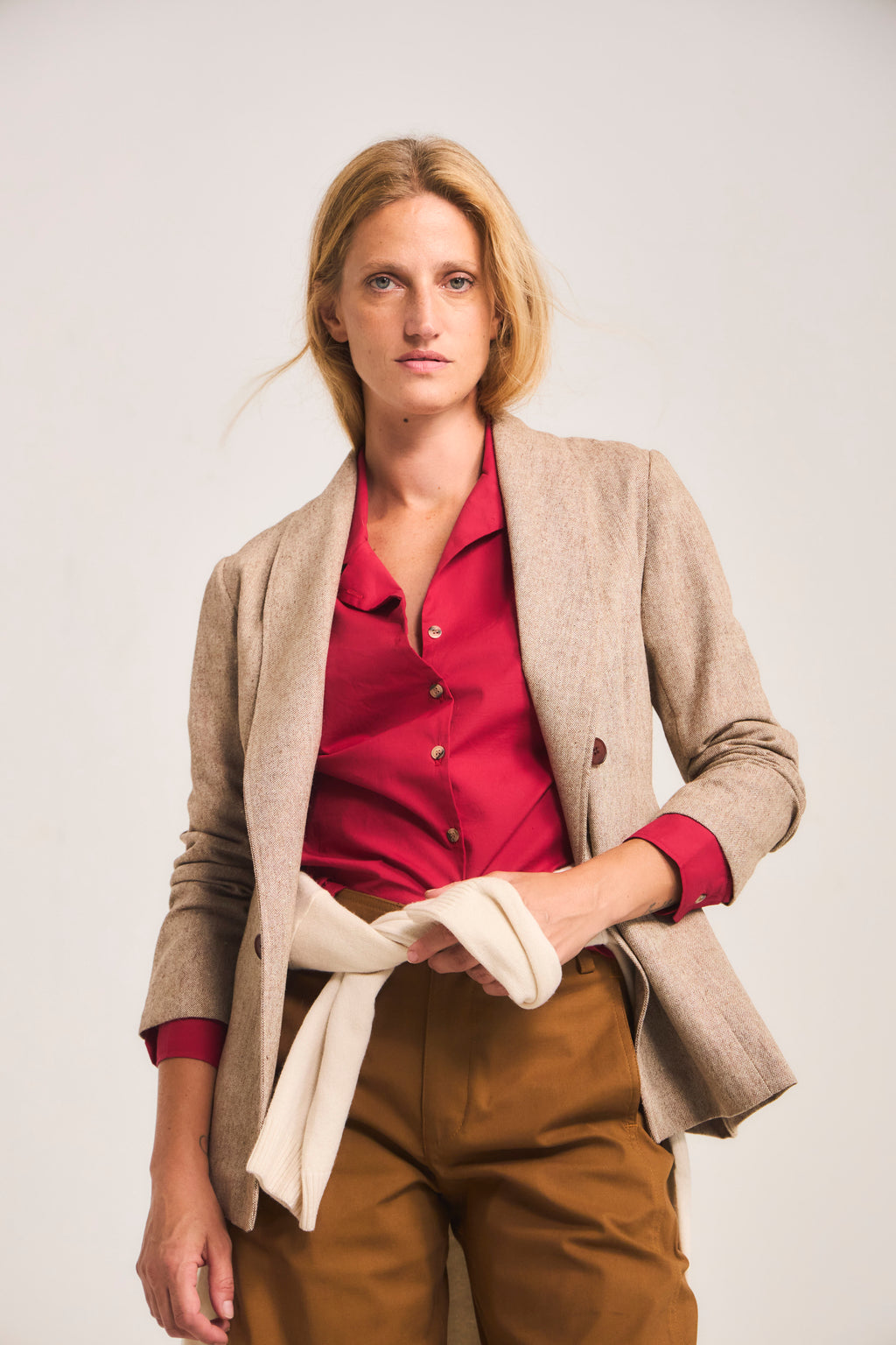 Blazer Vague Café Claro