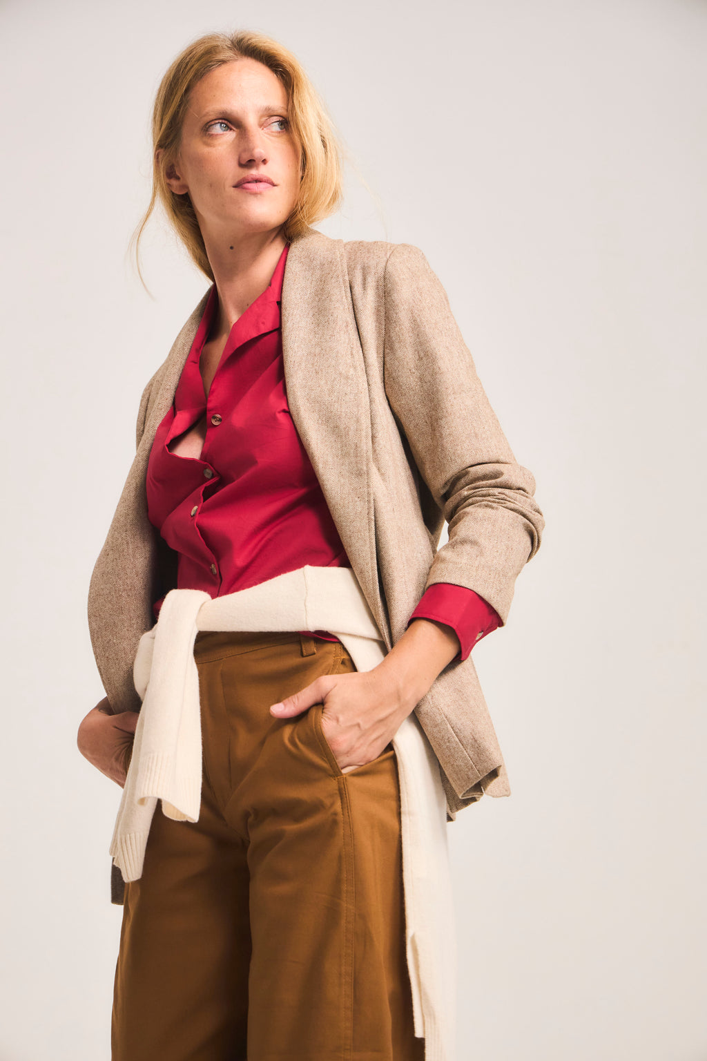 Blazer Vague Café Claro