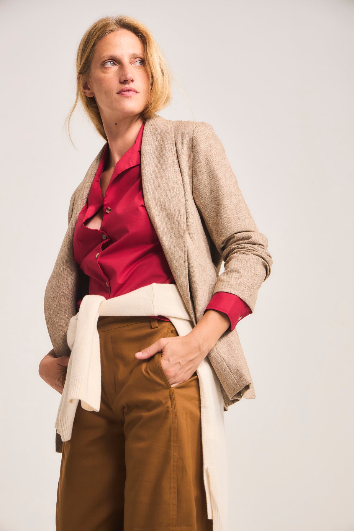 Blazer Vague Café Claro