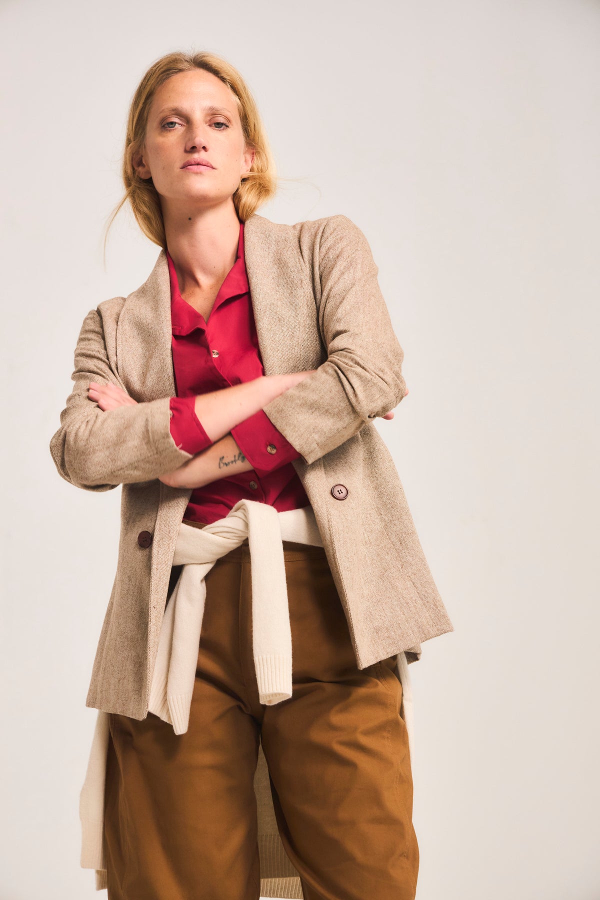 Blazer Vague Café Claro