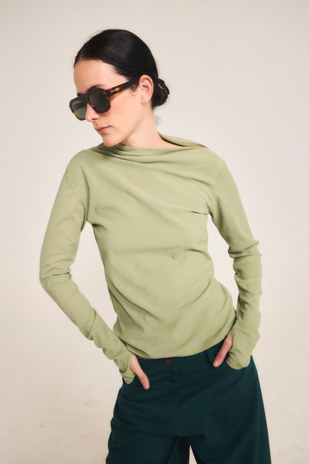 Water-Green Meleze Top