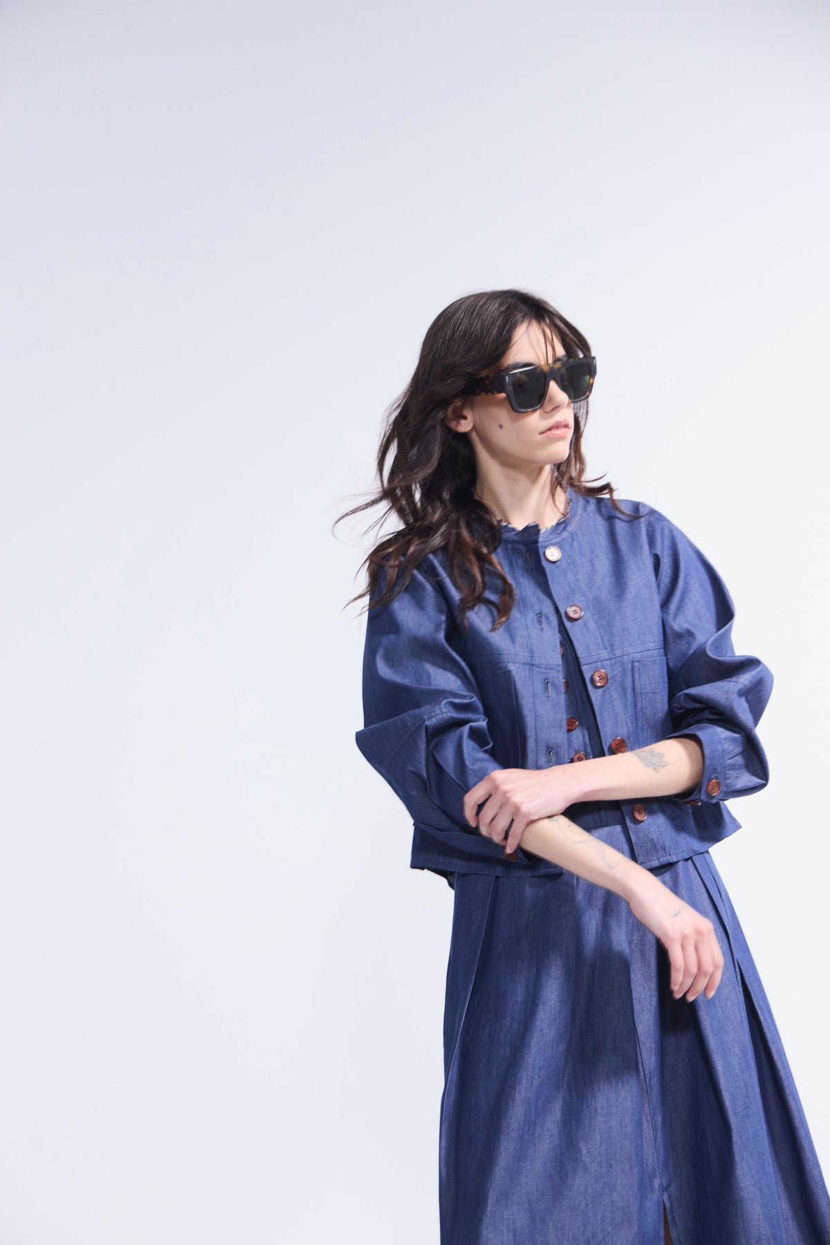 Chaqueta Effiloche Denim Azul