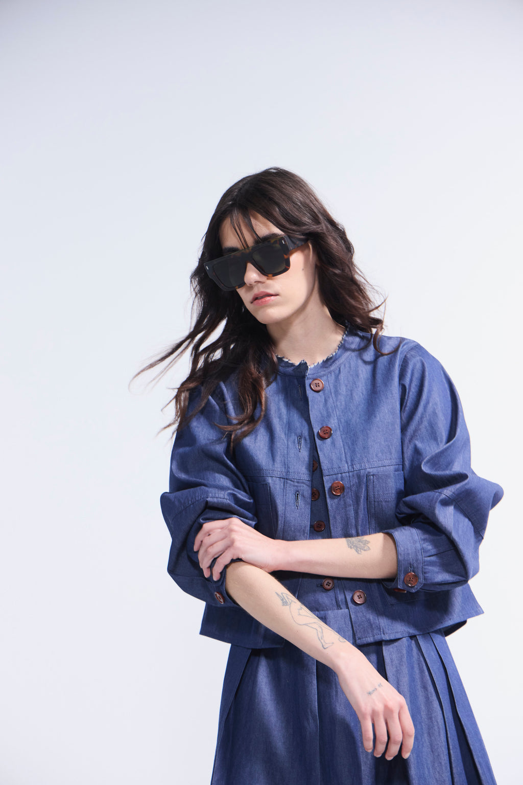 Chaqueta Effiloche Denim Azul
