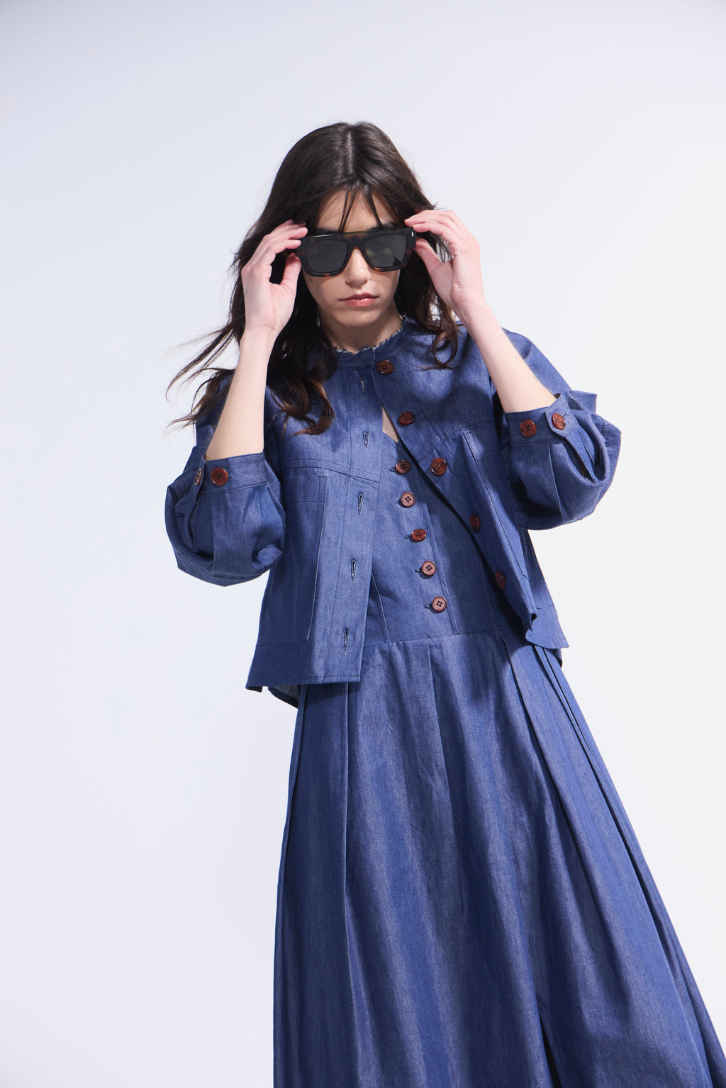 Chaqueta Effiloche Denim Azul