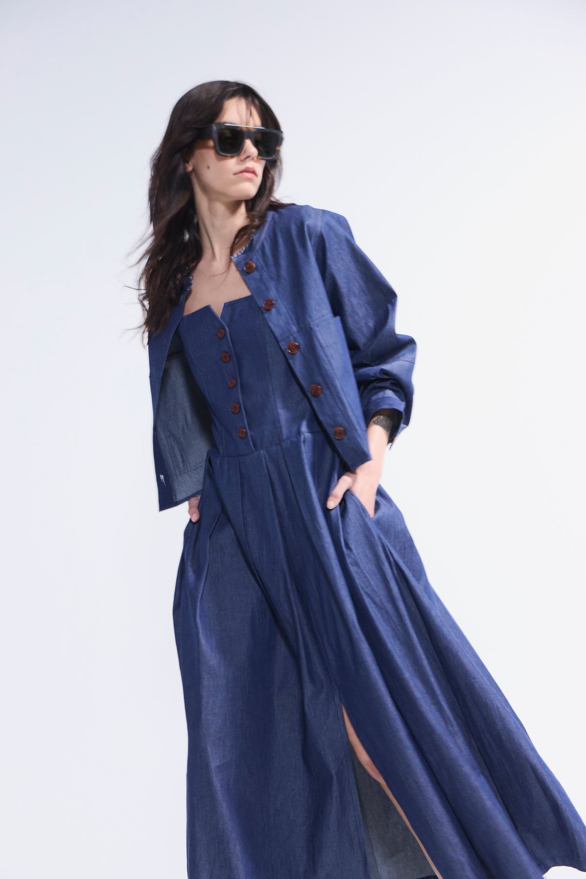 Vestido Orleans Denim Azul