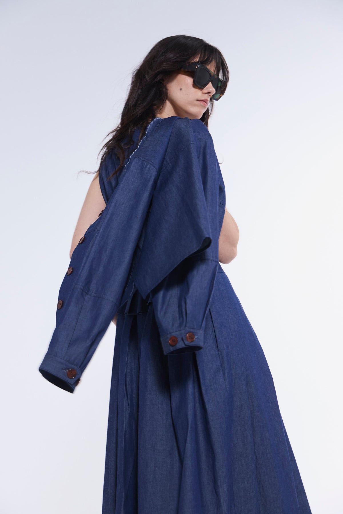 Chaqueta Effiloche Denim Azul