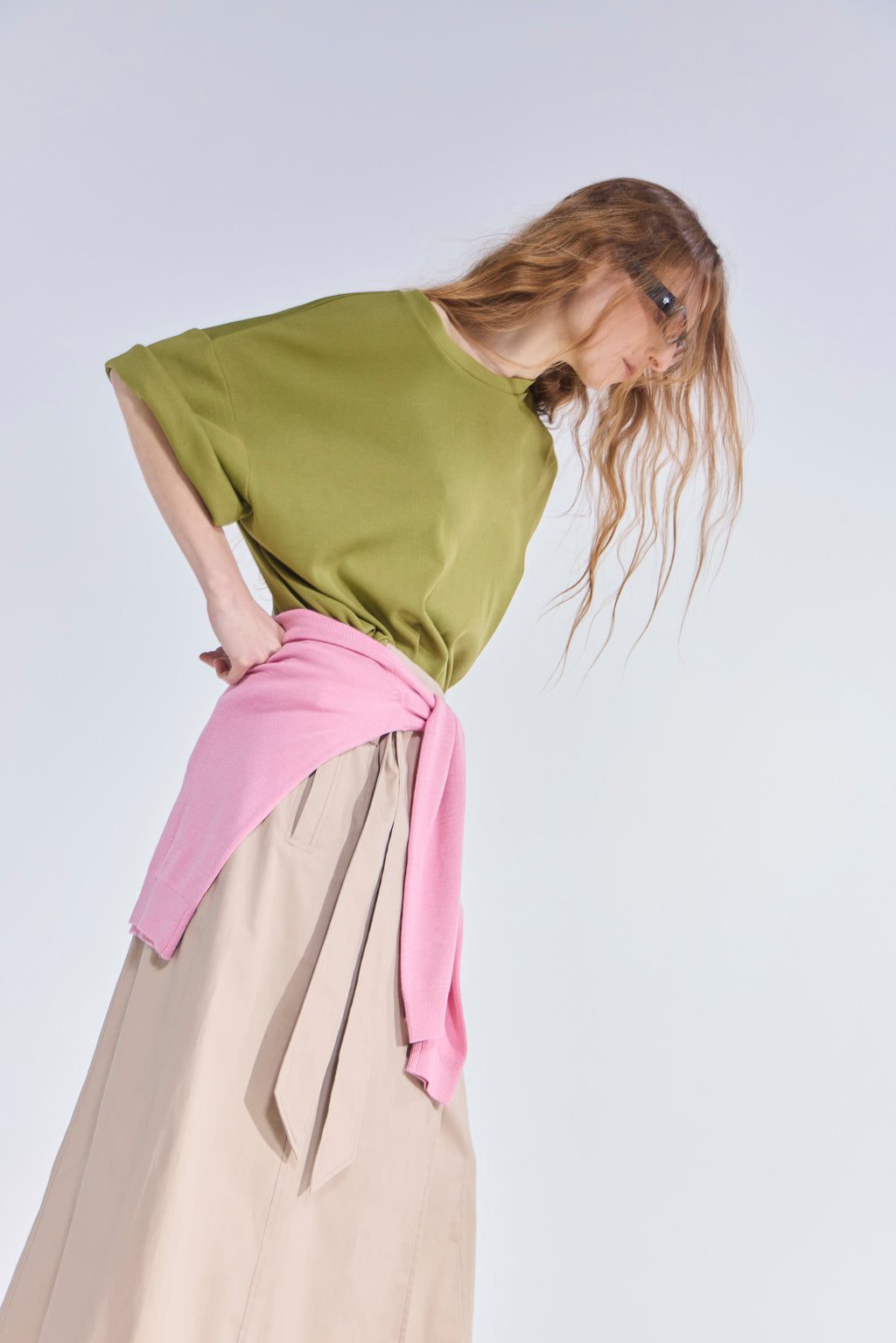 Falda Guede Algodón Beige