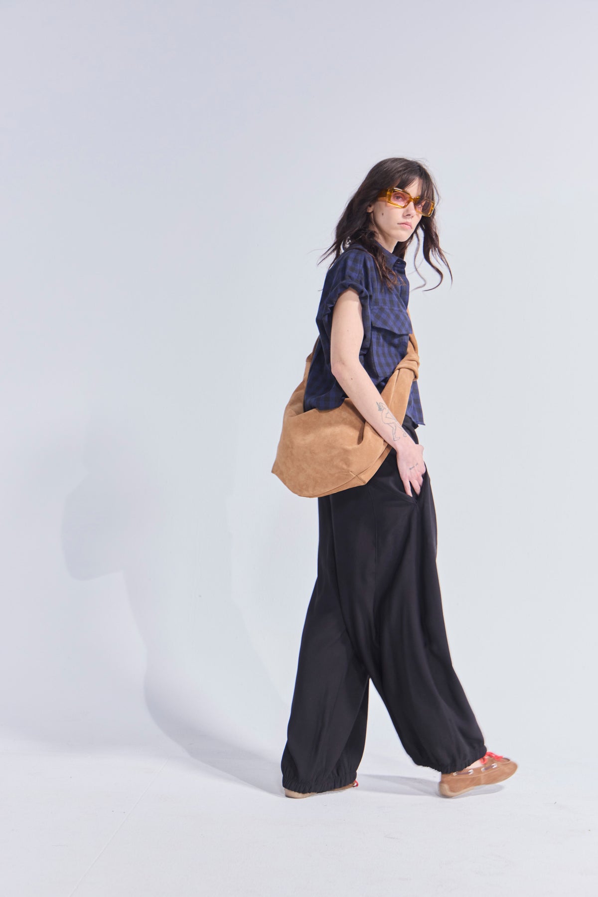 Cartera Brume 100% Gamuza Camel