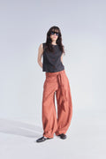 Pantalón Ameliore 100% Lino Terracota