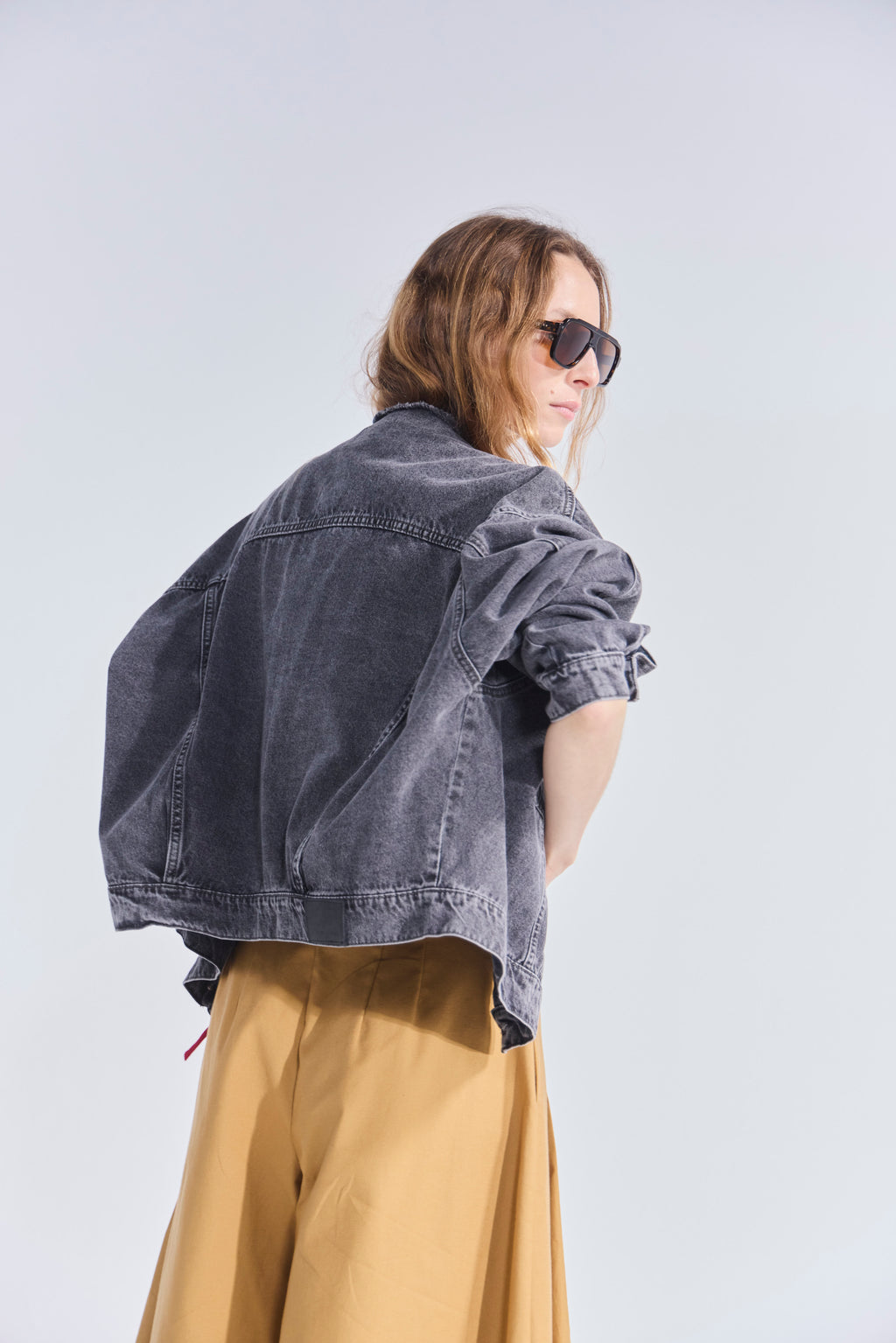 Chaqueta Nereide Denim Negro Grisáceo