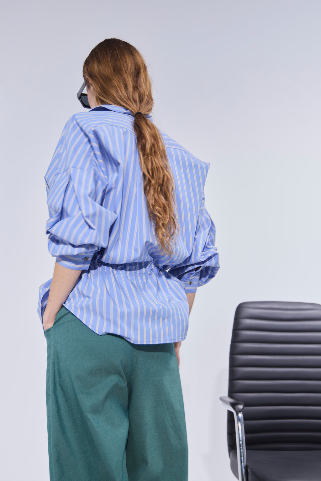 Blusa Ecume Listada Azul