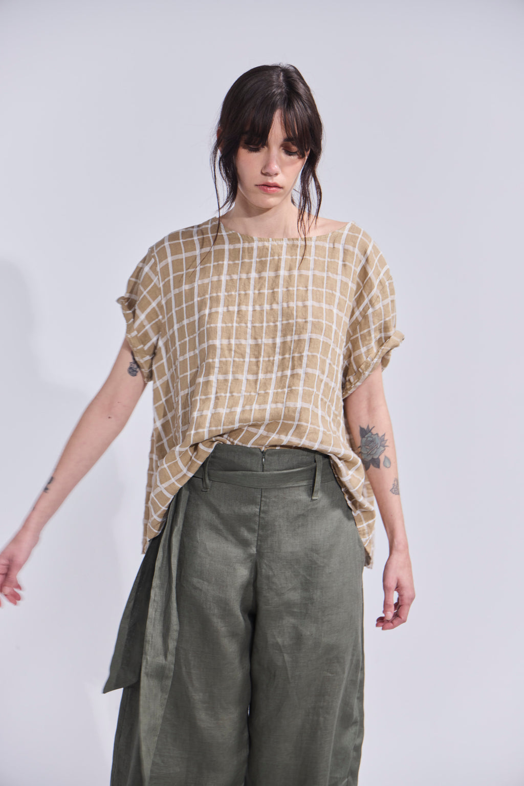 Pantalón Ameliore 100% Lino Verde