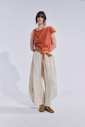 Pantalón Froisse 100% Lino Beige