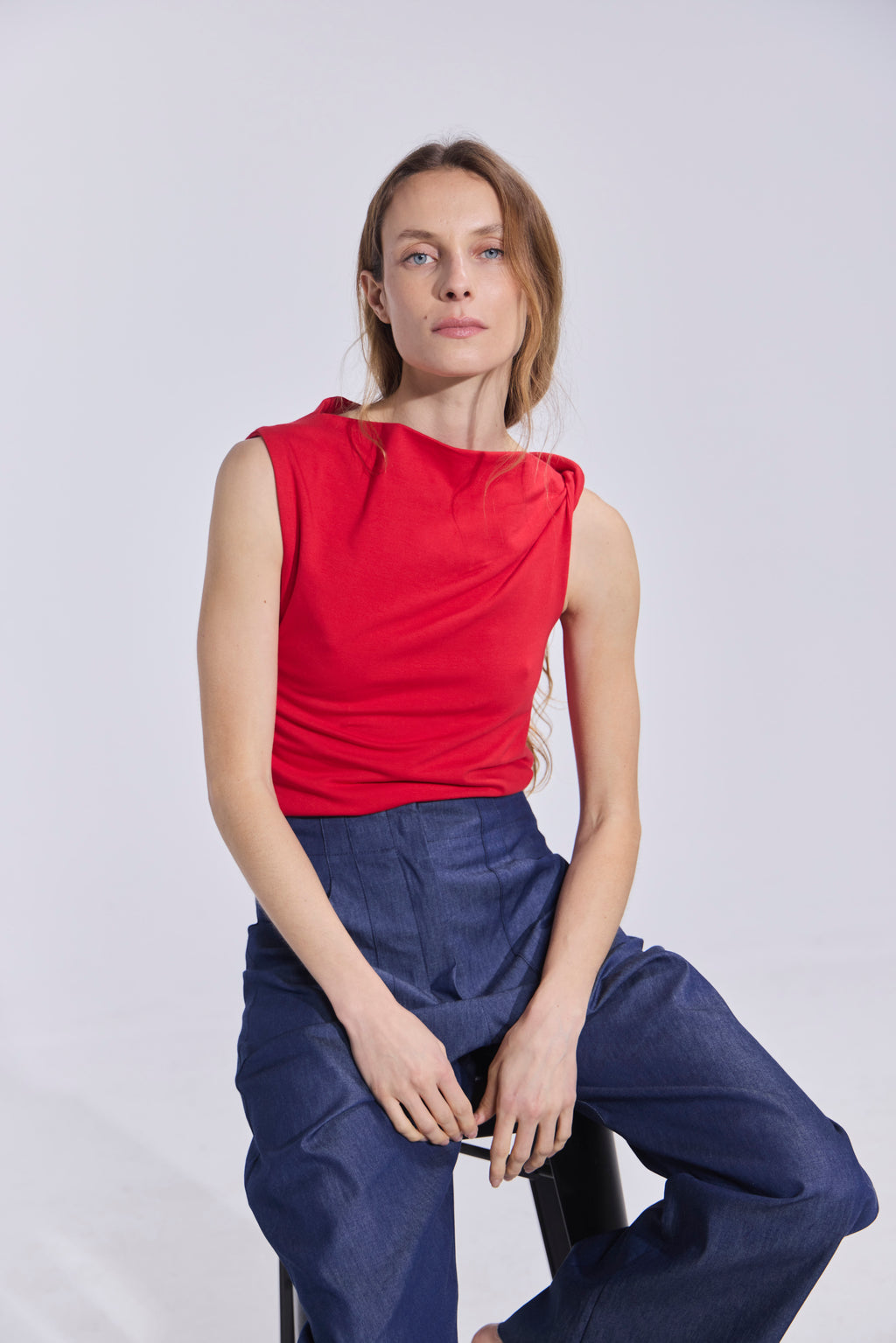 Top Alenvers Algodón Rojo