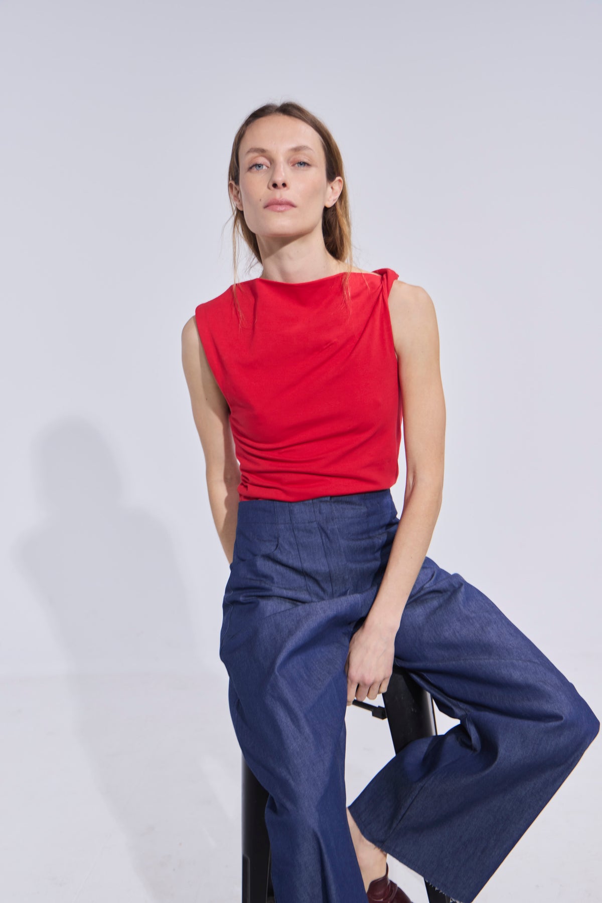Top Alenvers Algodón Rojo