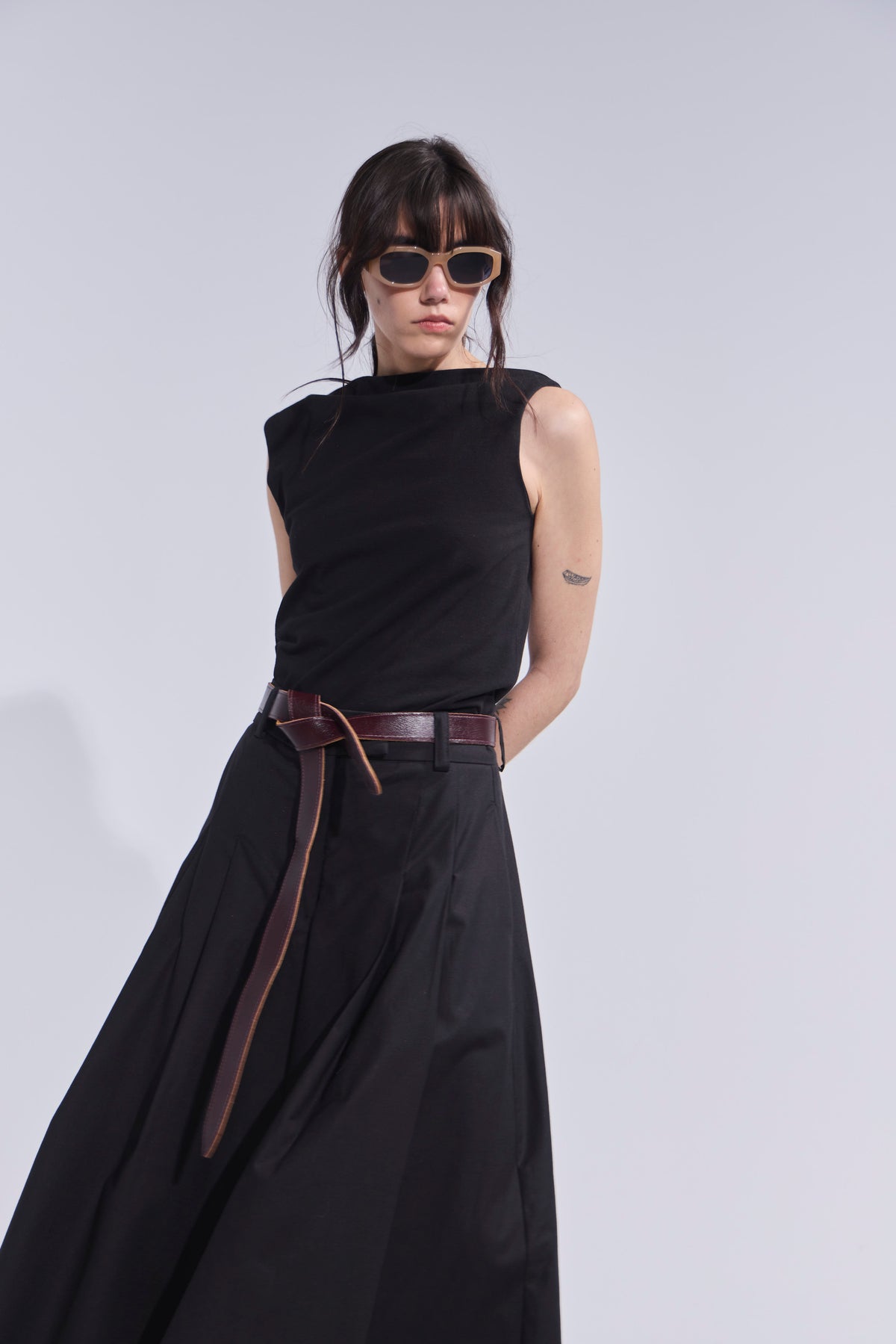 Top Alenvers Algodón Negro
