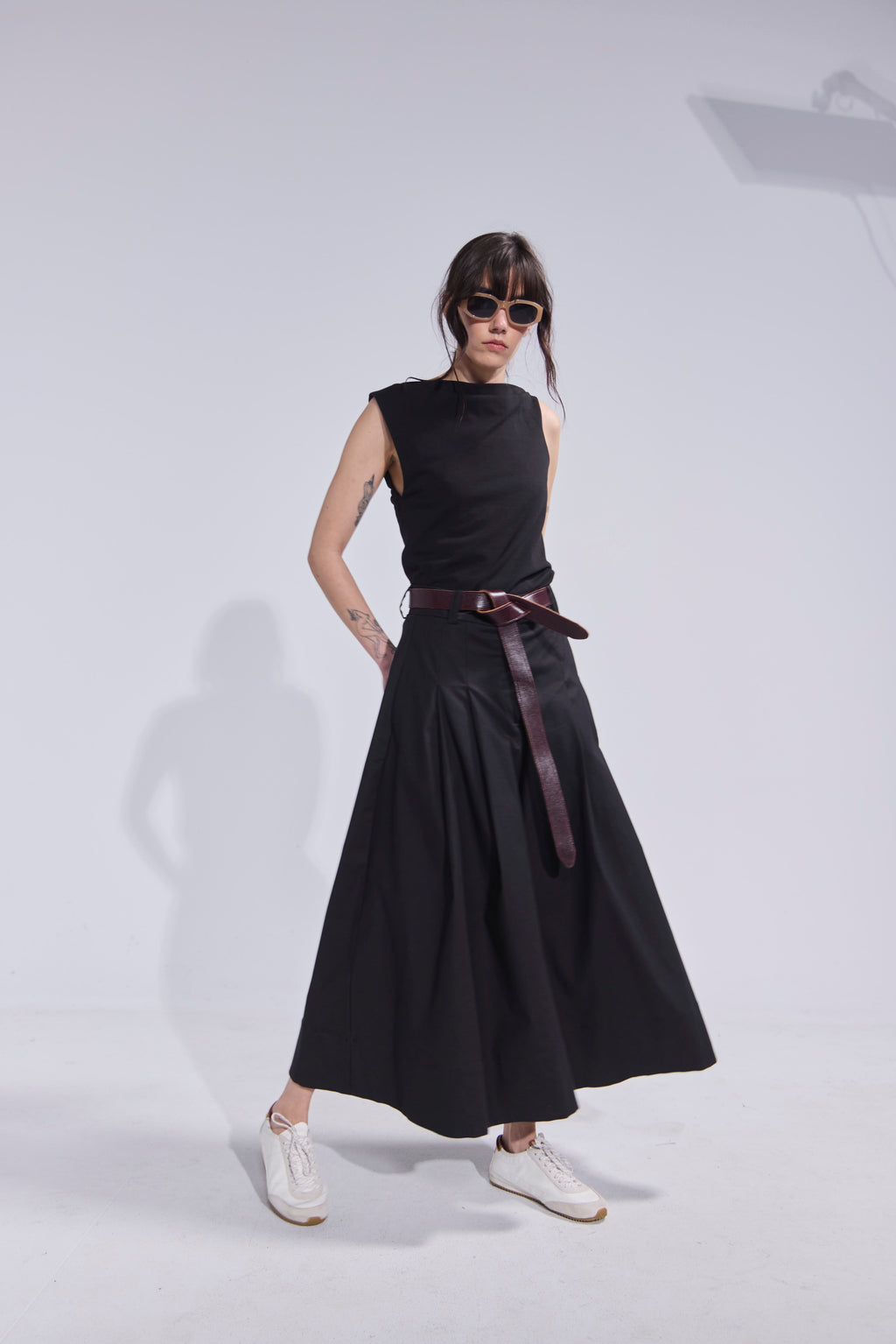 Top Alenvers Algodón Negro