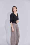 Pantalón Tendu Lino Visón