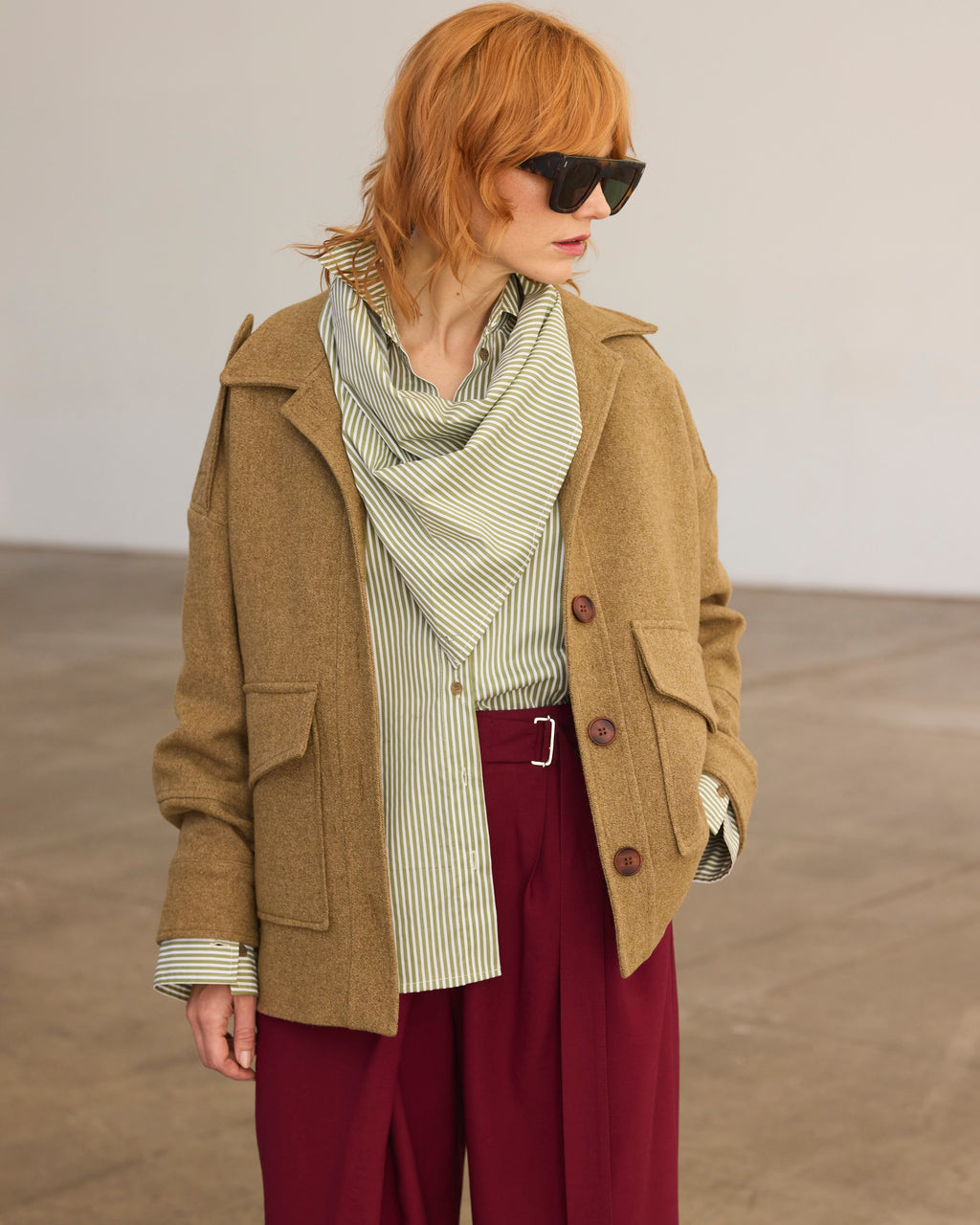 Chaqueta Amarante Lana Senape