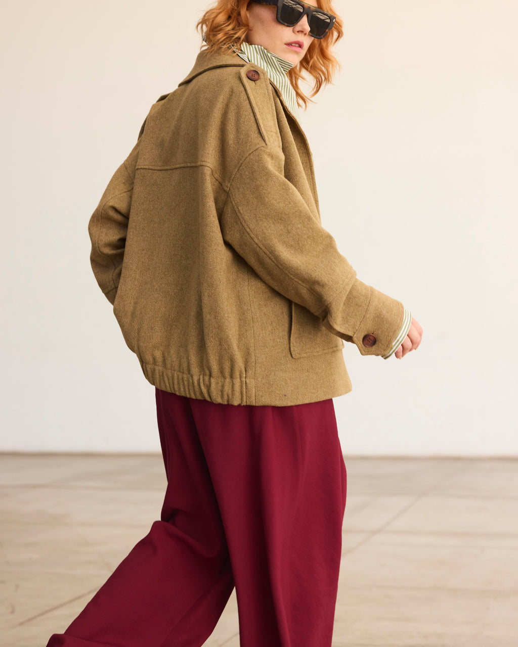 Chaqueta Amarante Lana Senape