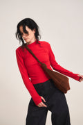Brume 100% Suede Brown Handbag