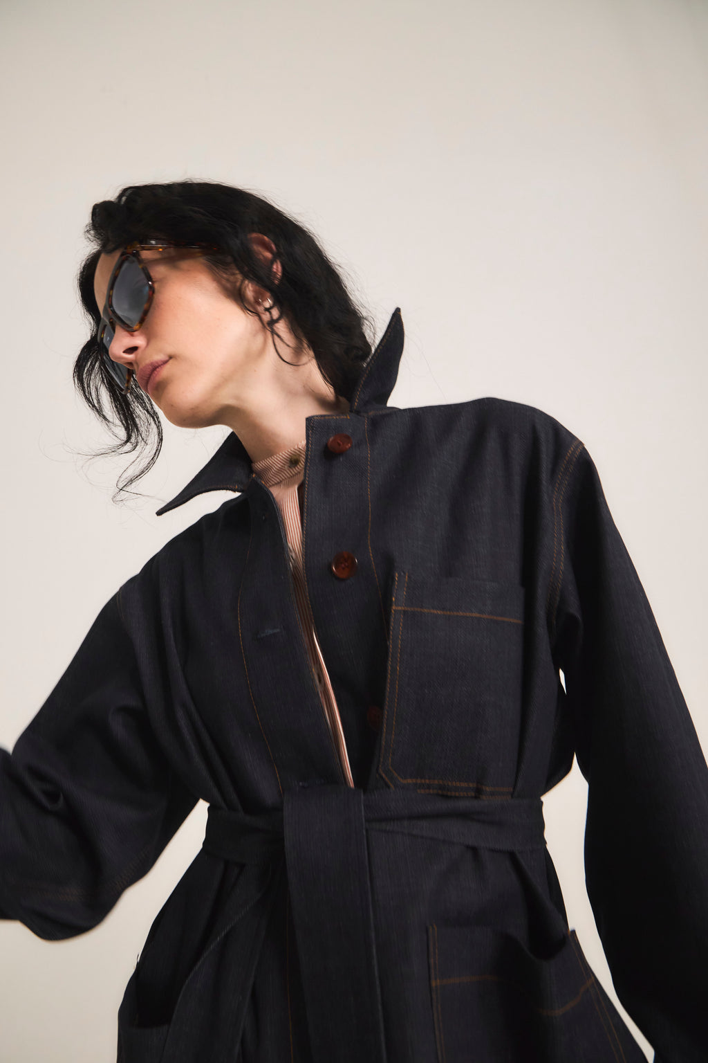 Chaqueta Casbah Denim Azul Marino