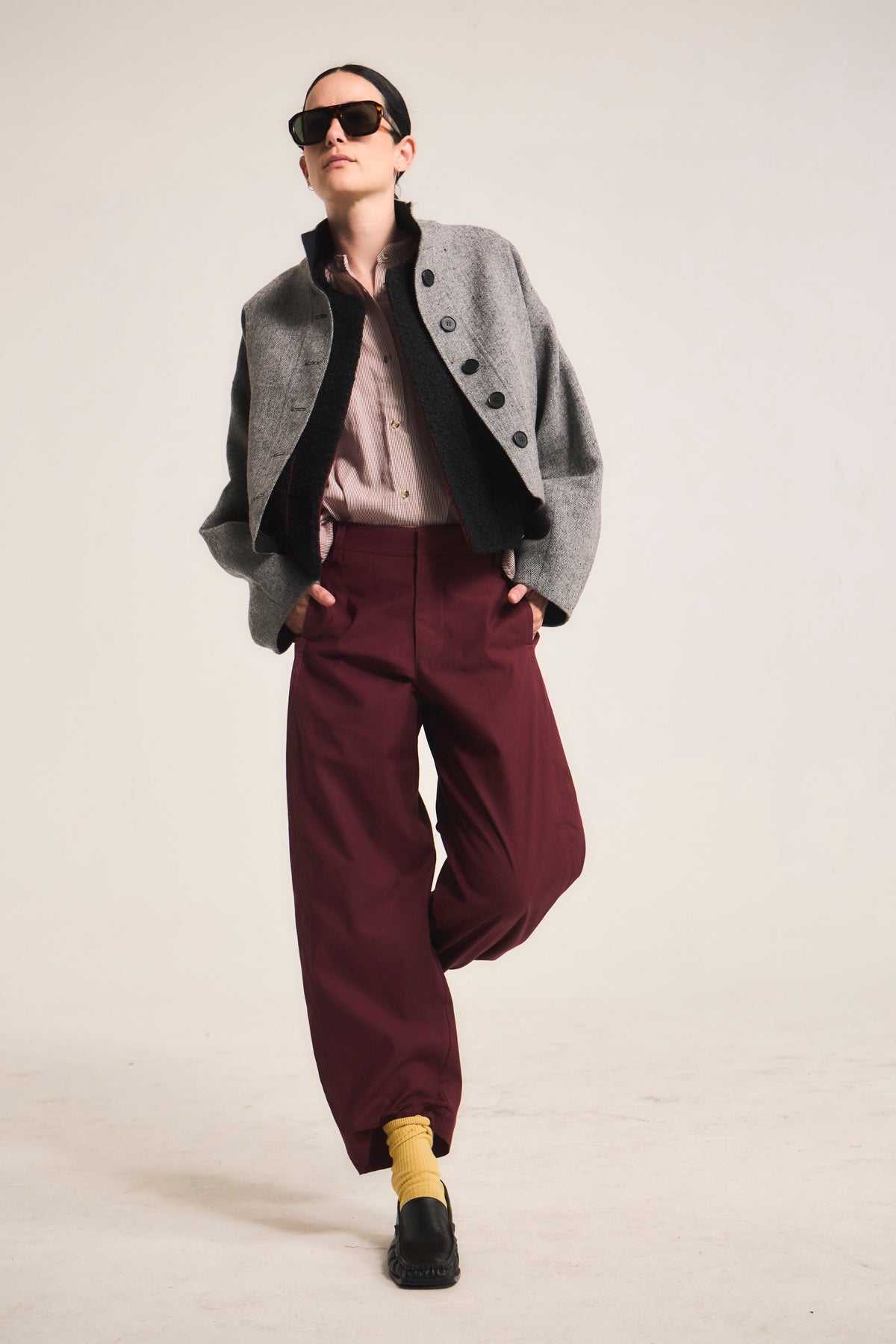 Chaqueta Prunelliere Lana Gris