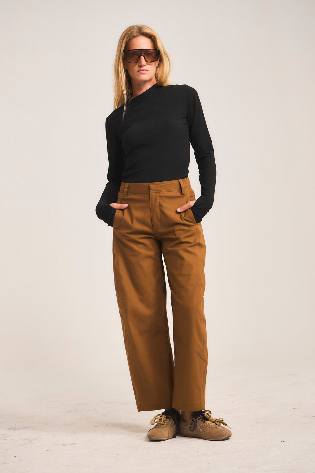 Pantalón Eveille 100% Algodón Camel