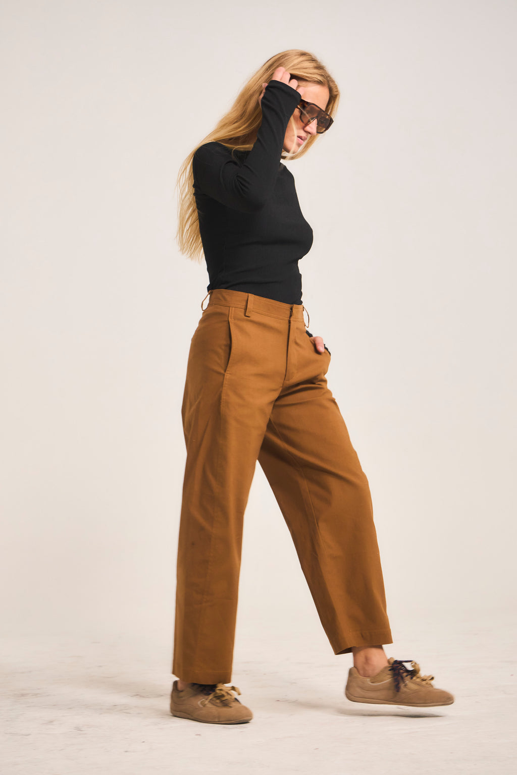 Pantalón Eveille 100% Algodón Camel