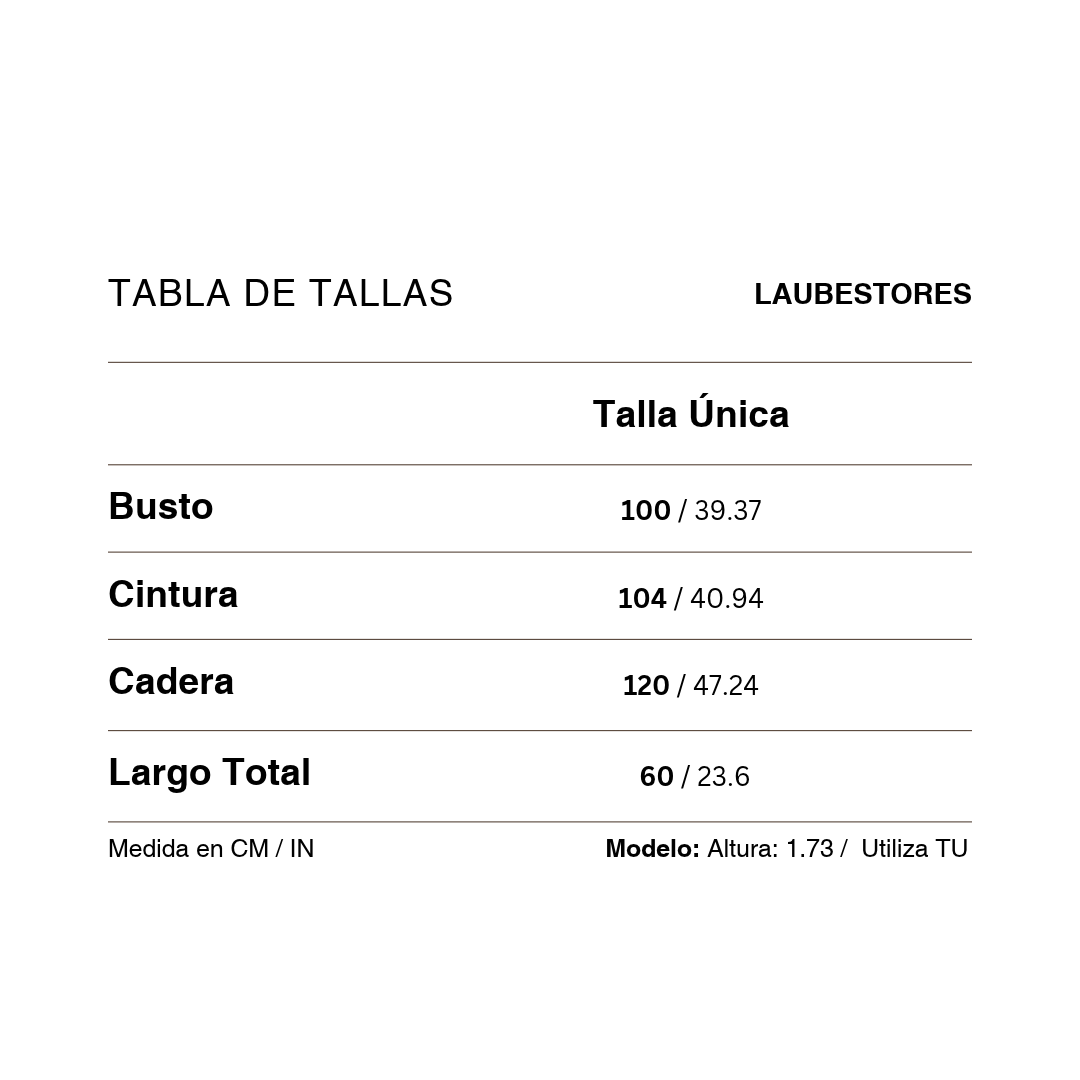 Tabla de tallas