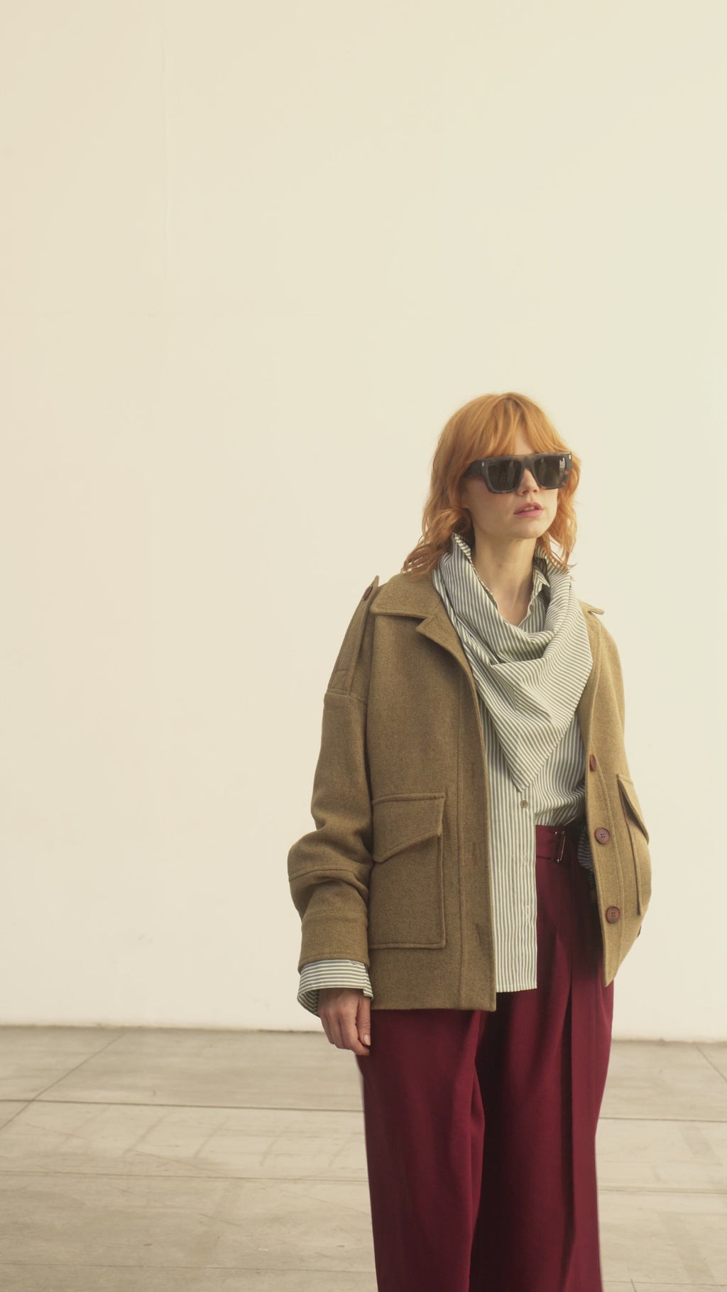 Chaqueta Amarante Lana Senape