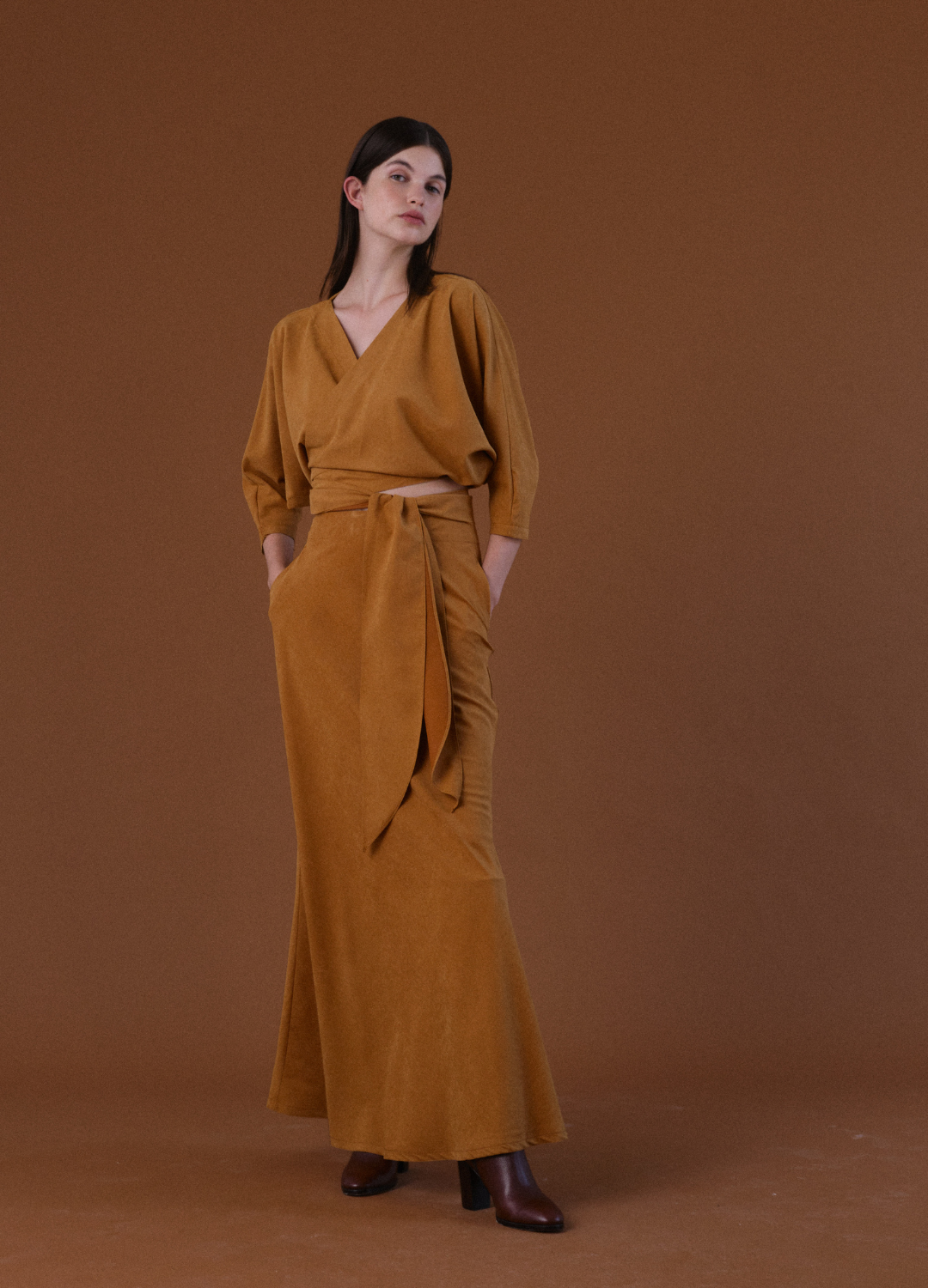 Falda Apate Camel