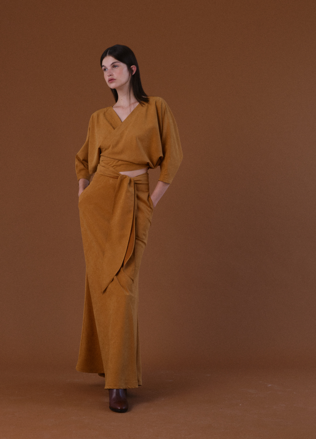 Falda Apate Camel