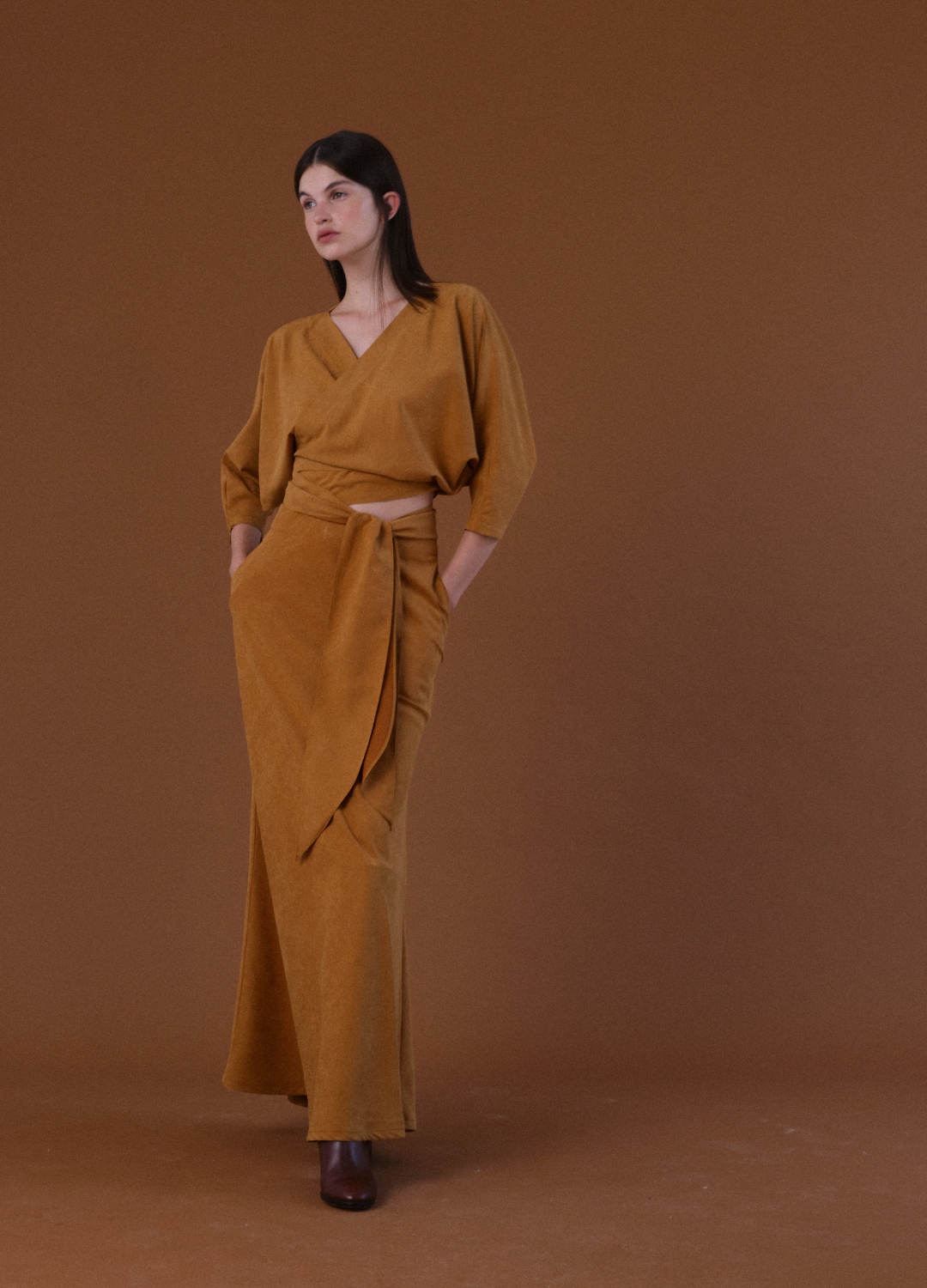 Falda Apate Camel