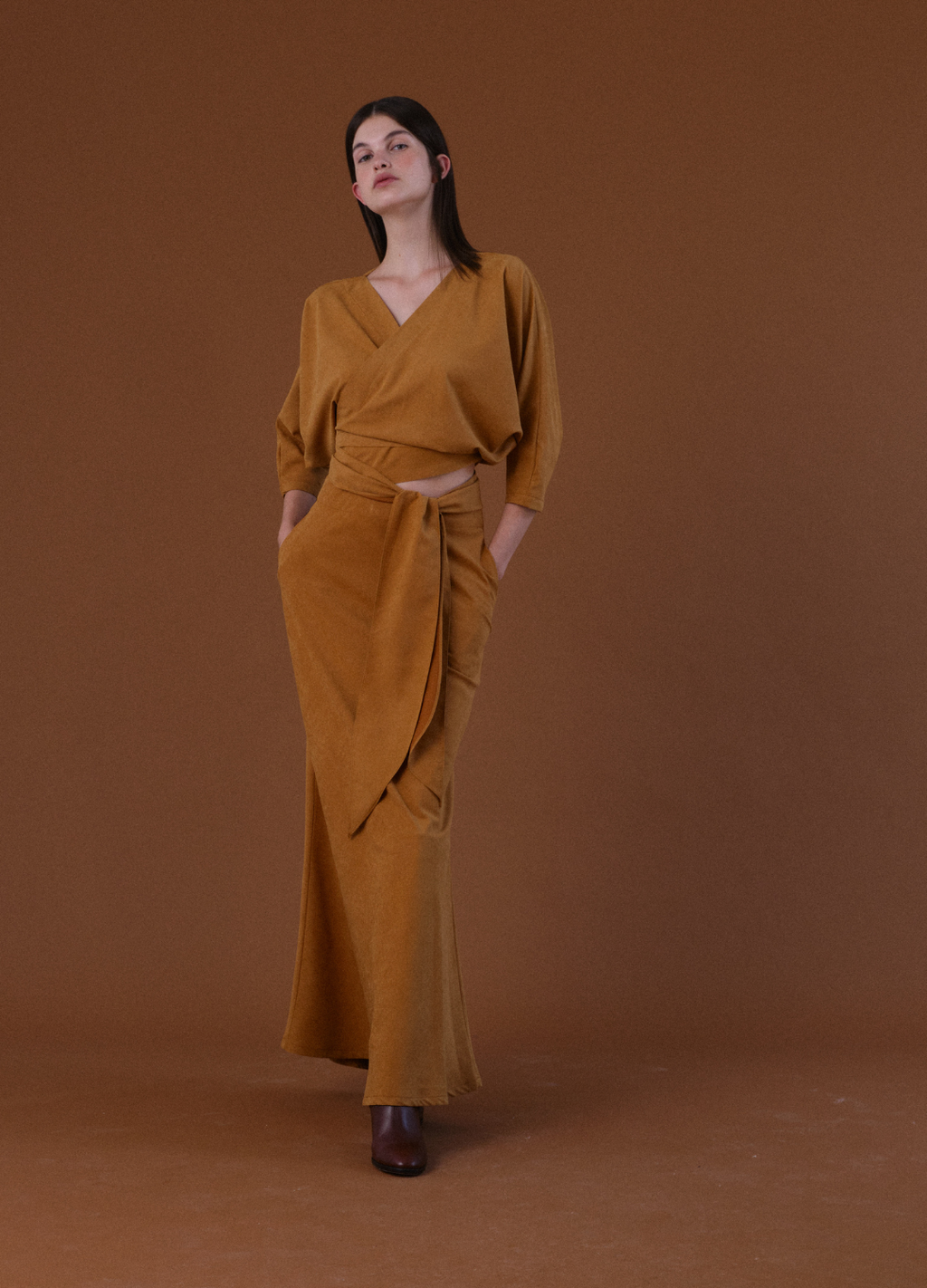Falda Apate Camel