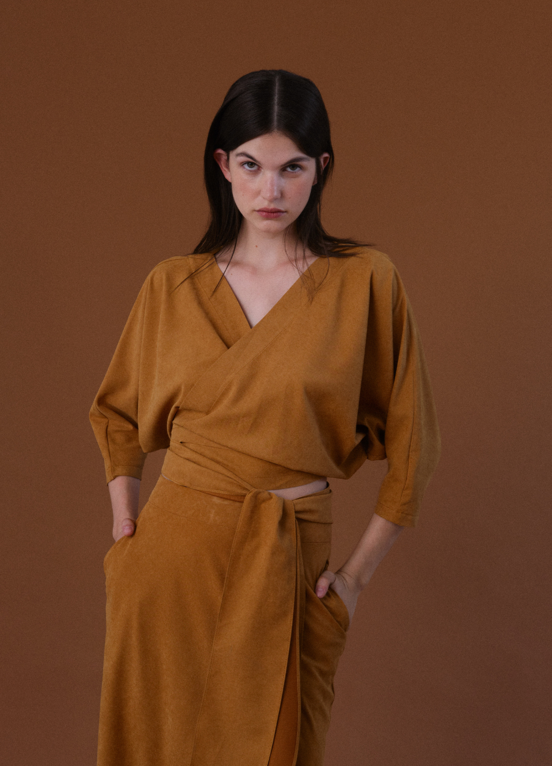 Falda Apate Camel
