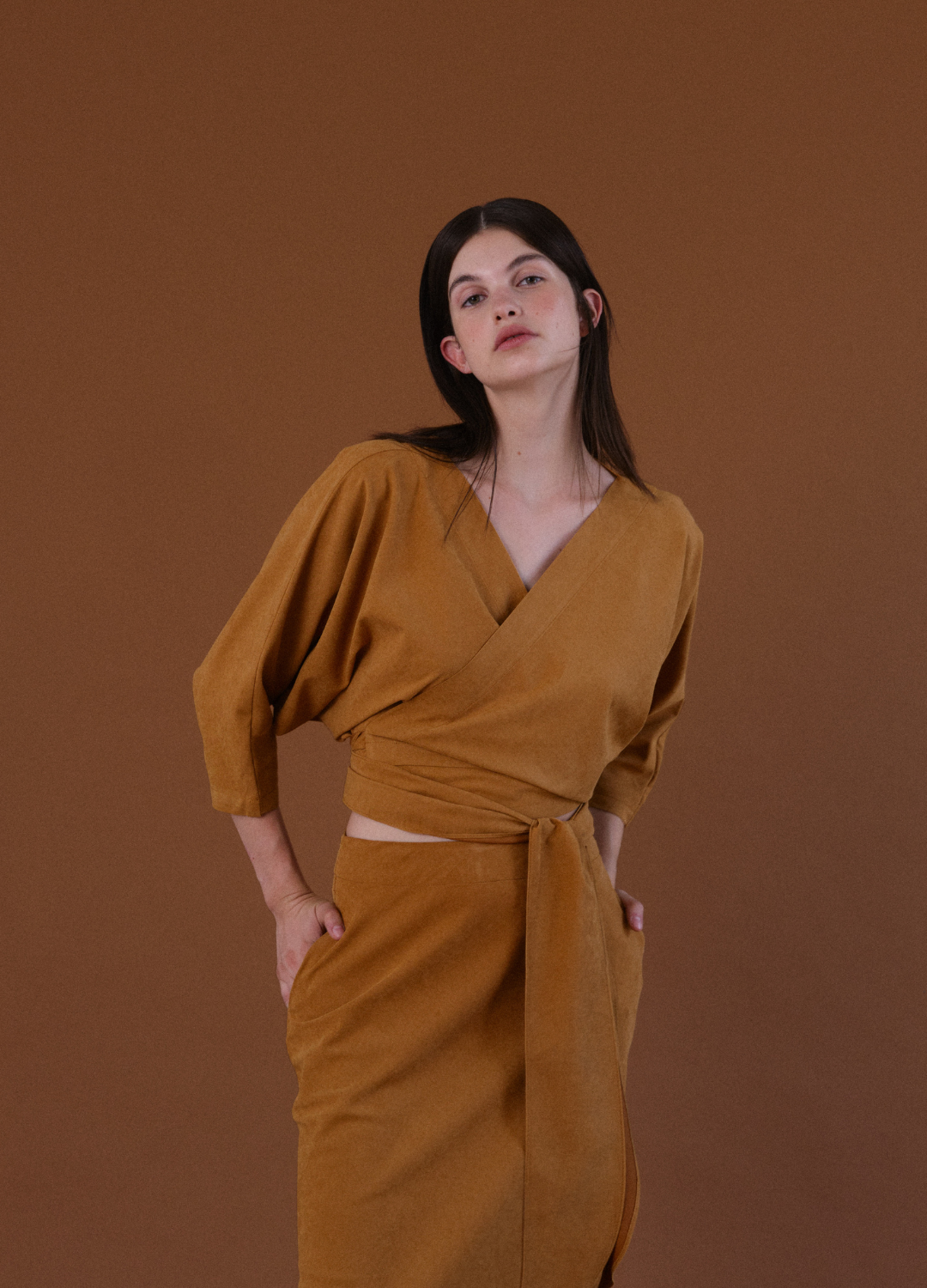 Falda Apate Camel