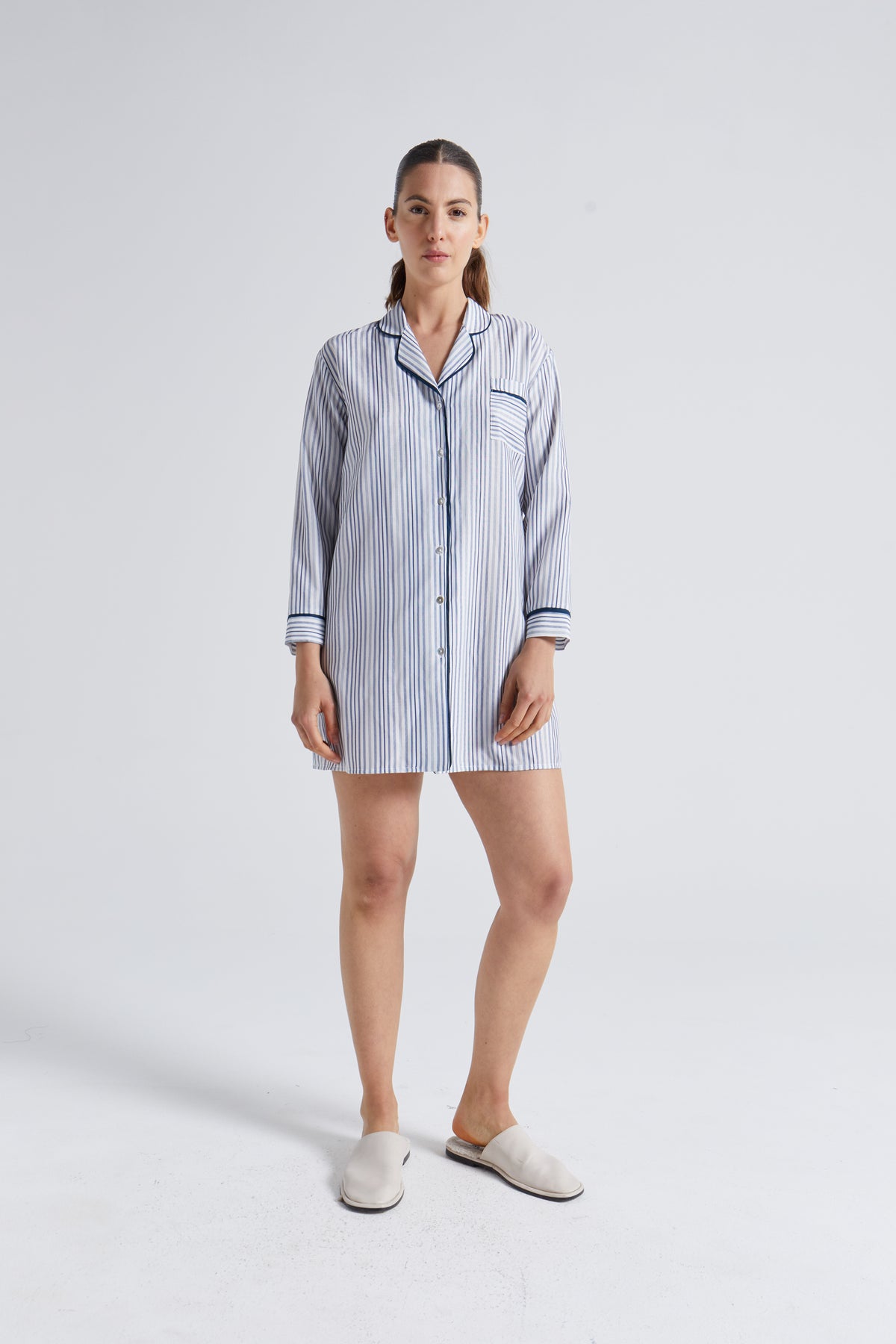 Blue Striped Arya Nightshirt
