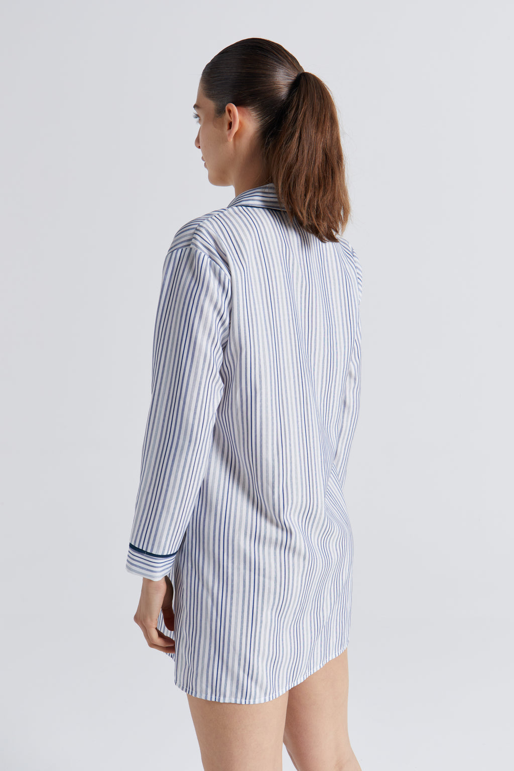 Camisa de Dormir Arya Listada Azul