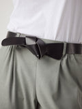 Palmarosa Black 100% Leather Belt