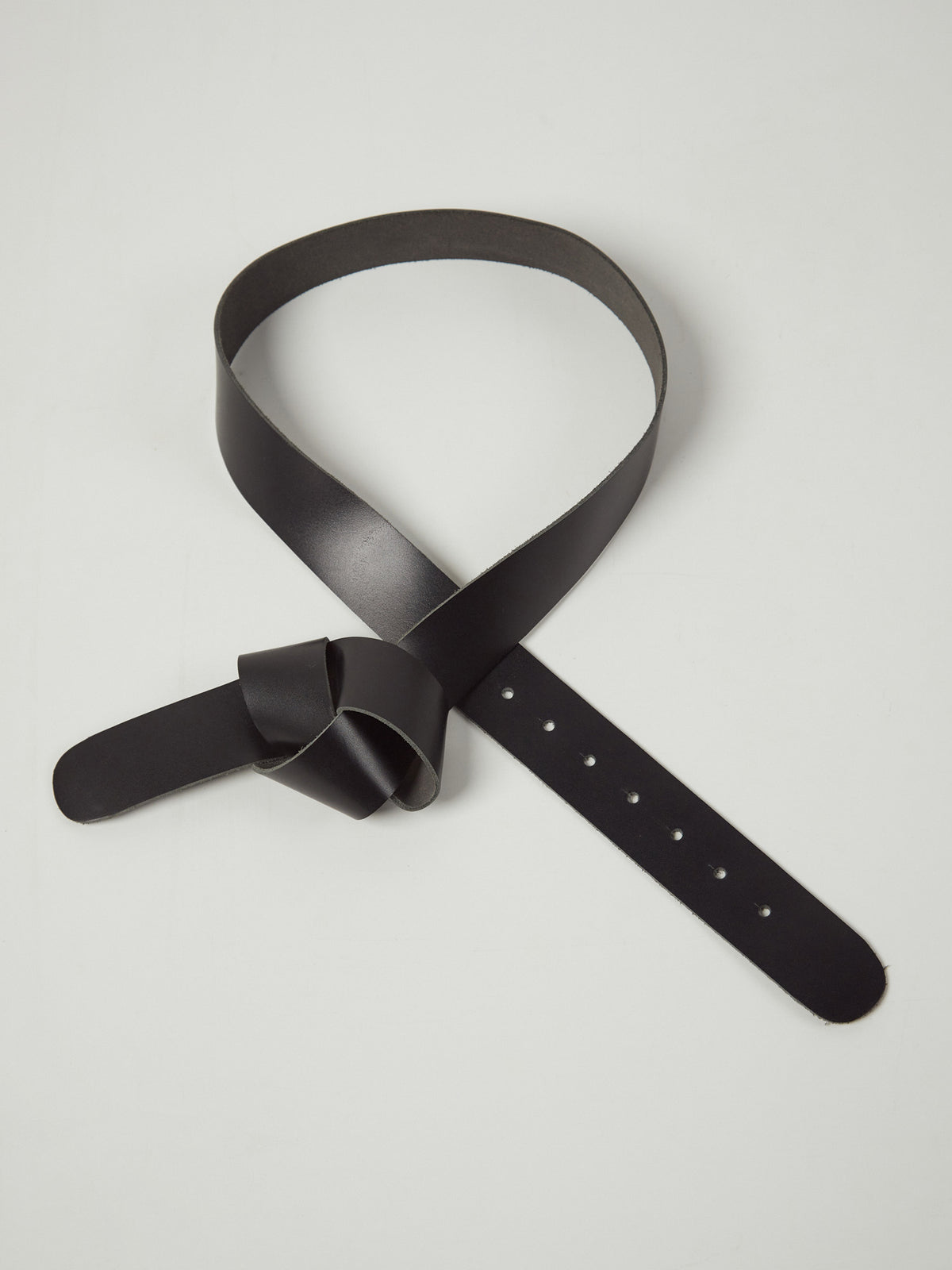 Palmarosa Black 100% Leather Belt